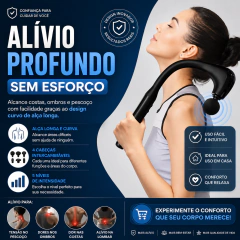 Pistola Massageadora Curva E Alça Longa